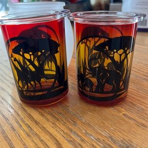 Parylite Safari Candle Holders one with globe